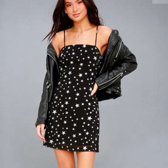 star print mini dress